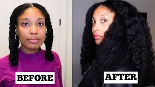 Quick Braid Out On Dry Natural Hair | Shea Moisture Mousse