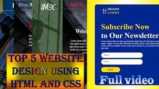 5 Website Design Using HTML CSS and JavaScript