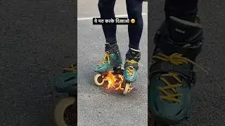 Do Not Try this at home - Performed by professional👀👍🏻 #skating#roadskating #rollerblading