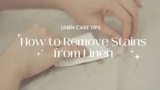 How to remove stains from linen clothes!