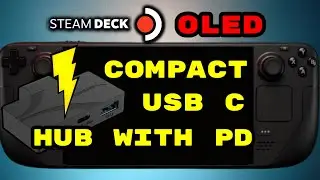 Compact USB C Hub with Power Delivery for Steam Deck OLED / Steam Deck LCD