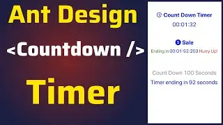 How to Use Ant Design Countdown Component in ReactJS | Antd Countdown Timer