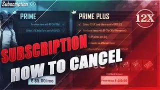 How to Cancel Prime Plus/Prime Subscription ! Pubg Mobile