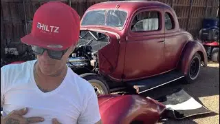 This guy wants to trade his 1936 Ford 5 window coupe for Bad Chad's most popular Youtube build 🤯