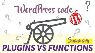 Where do I put my WordPress code? Functions php file or Plugins