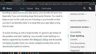 92 Lazy loading: Import Vs Dynamic Import React Js | Reactor