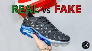 NIKE VAPORMAX PLUS Black Royal REAL vs FAKE