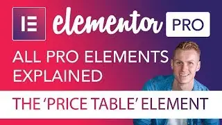 Price Table Element Tutorial | Elementor Pro