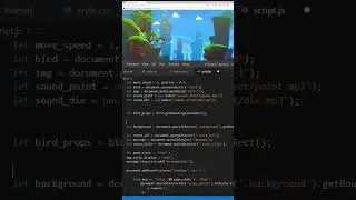 How to make a Game in javascript html || create a flappy bird game in coding #shorts