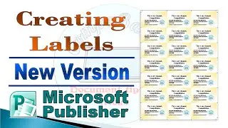 Creating Labels in Microsoft Publisher | New Version