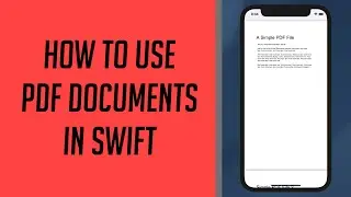 How to use PDF Documents in Swift