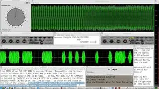 12 hertz, ELF, EMF, ENB-CW, QRQ Transmitter & Receiver: LIVE demo of an EXTREME NARROW BAND CW radio