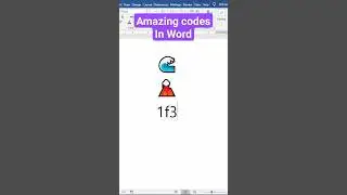 Amazing codes in Word #shorts #msword #mswordtricks