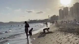 ⛱️Exploring the Best Beach in Barcelona | 4K Beach Walk in Spain's Coastal Paradise🏖️