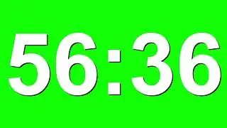 1 Minute Countdown Timer Animation on Green Screen - No Copyright,  Stock Video Animations