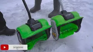 Тест снеговых мотолопат Greenworks