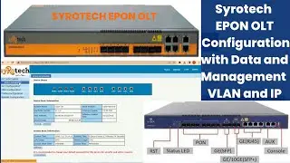 Syrotech EPON OLT Configuration with Data and Management VLAN and IP