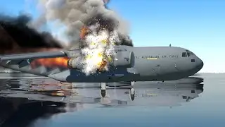 C-17 Globemaster Emergency Scenarios | Real-Time Air Traffic X-Plane 11