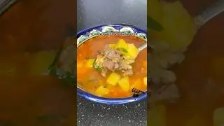 Вкусный и полезный суп с говядиной и булгуром