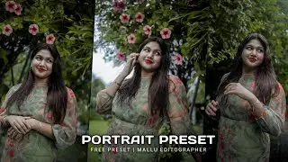 portrait  preset | Free lightroom preset | Green outdoor preset |