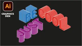 3D Isometric Text in Adobe Illustrator