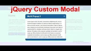 How to create a modal using jQuery for multiple use | create custom popup using jQuery