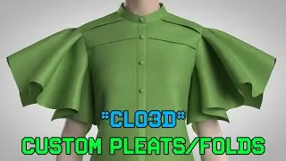 CLO3D | Custom Pleats/Folds