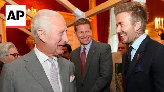 King Charles III meets David Beckham, Rod Stewart at Kings Foundation awards ceremony