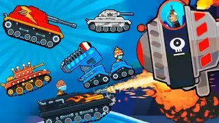 5 Обычных Танков (Кобра Джокер Титан Феникс Баллиста) vs ВСЕ Боссы в Битве на Время Hills of Steel
