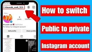 How to switch public to private account on instagram 2024 / iOS 17