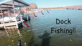 Fishing DOCKS For WINTER CRAPPIE! (Presented by @midwayusa )