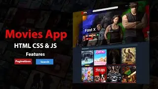 Movies App using HTML CSS and JavaScript