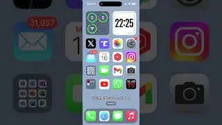 Change APP ICON Size on iPhone (Small to Large) - IOS 18 Update #Shorts #youtubeshorts