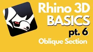 Rhino 3D Basics - Oblique Section Drawing Tutorial