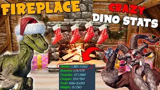 OP Dinos & How To Get KRAMPUS Skin With The FIREPLACE | Full Guide | ARK: Survival Ascended