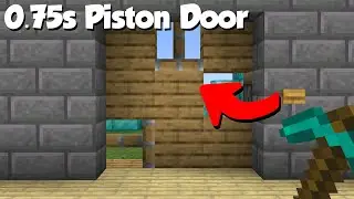 Minecraft: Super Fast 3x3 Piston Door! [0.75s]