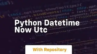 python datetime now utc