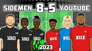 SIDEMEN CHARITY MATCH 2023: The Cartoon! (Goals & Highlights 8-5 Speed Miniminter KSI xQc)