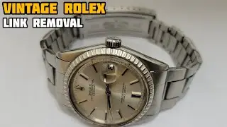 How To Remove Folded LINK of a ROLEX 1960s Vintage Datejust