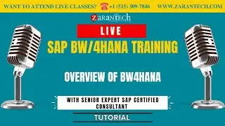 LIVE | Overview to SAP HANA & Info Object Creation | SAP BW/4HANA Training | ZaranTech