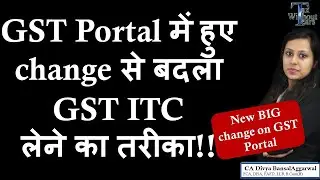 Do not file your GST Returns before watching| New changes on GST Portal| Table 4 of GST ITC changed