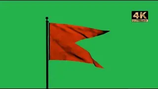 shivaji maharaj flag 4k green screen