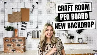 Craft Room Pegboard Ideas & Organization!