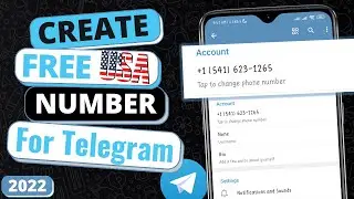 How To Create A Telegram Account Using Free USA 🇺🇸 Number 2023