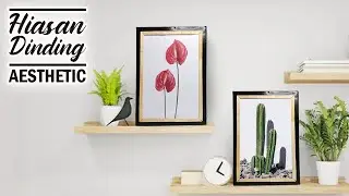 Cara Membuat Dekorasi Dinding Ruang Tamu Estetik Dari Kardus || Diy Room Decor Aesthetic