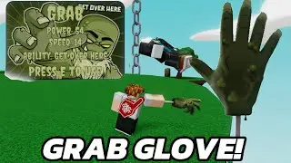 How to get Grab Glove tutorial + showcasing in Roblox Slap Battle