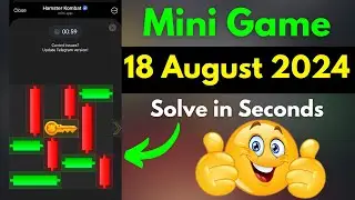 Hamster Kombat Mini Game Today | Mini Game Hamster Kombat 18 August | How To Solve Mini Game