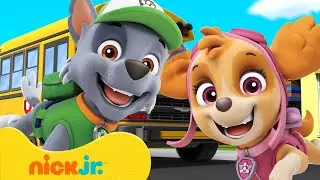 PAW Patrol Rides the School Bus! 🚌 10 Minutes | Nick Jr.