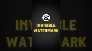 Capcut | Invisible Watermark Tutorial 💀🔥 | #shorts #tutorial