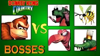 Donkey Kong Country: All Bosses (No Damage)